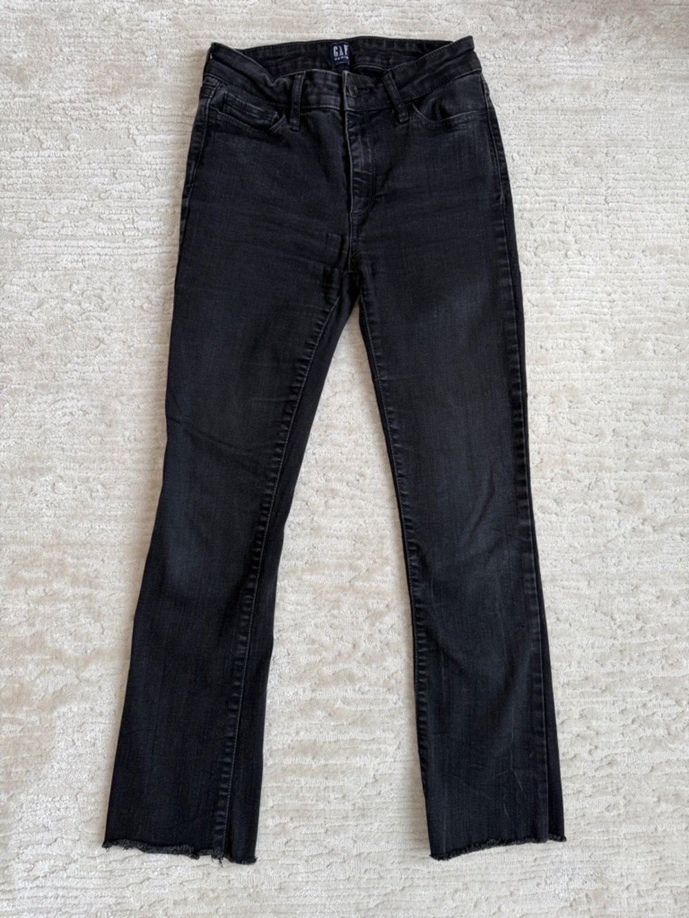 GAP Women's Straight-Leg Black Jeans